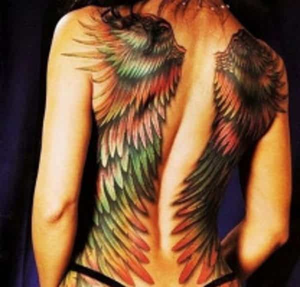 wings tattoo design
