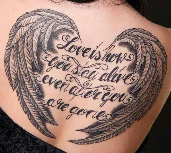 wings tattoo design