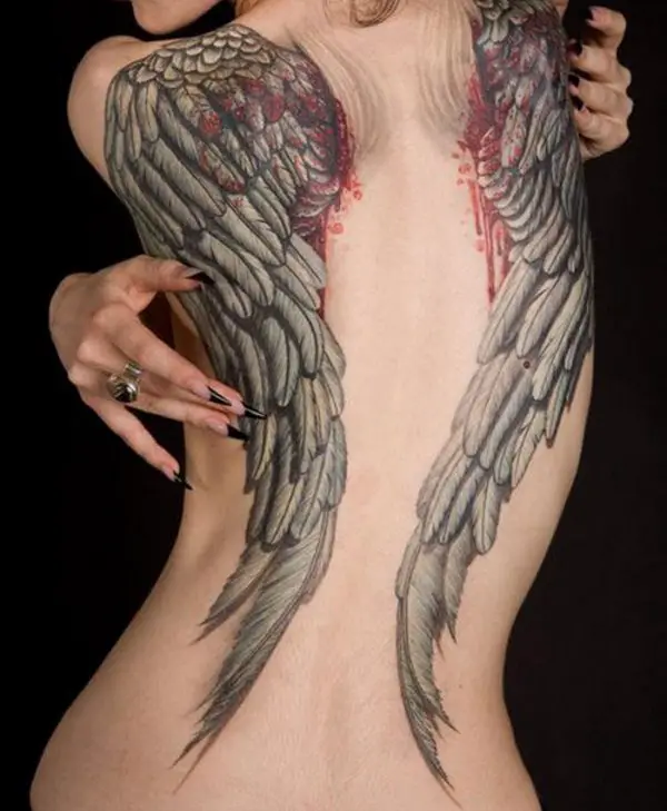 wings tattoo design