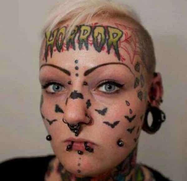 bad face tattoos