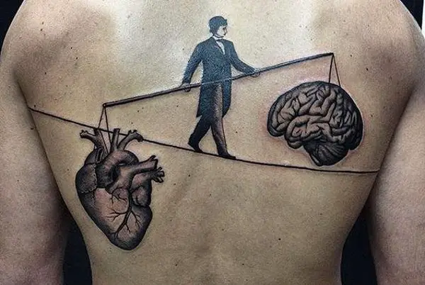 brain tattoo design