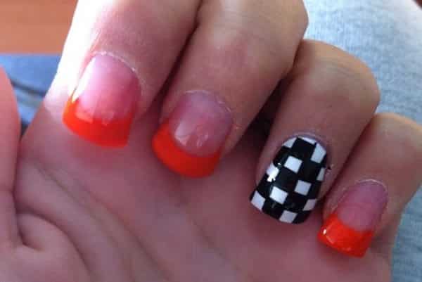 checkered flag nails