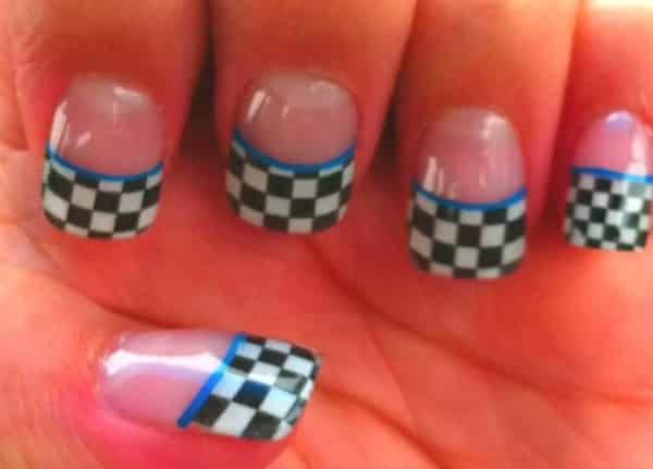 checkered flag nails