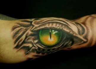 12 Stunning and Powerful Dragon Eye Tattoo Designs