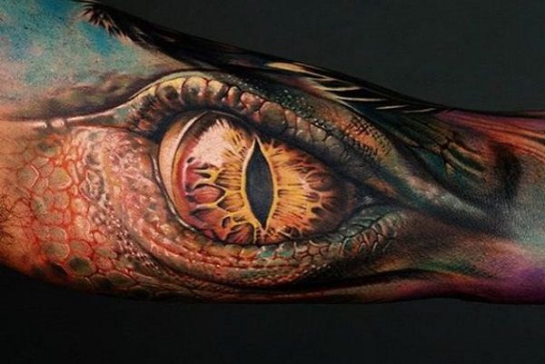 dragon eye tattoo
