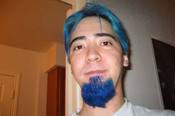 dyed beard