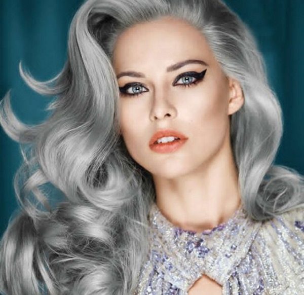 14 Gorgeous Examples Of Dyed Gray Hair