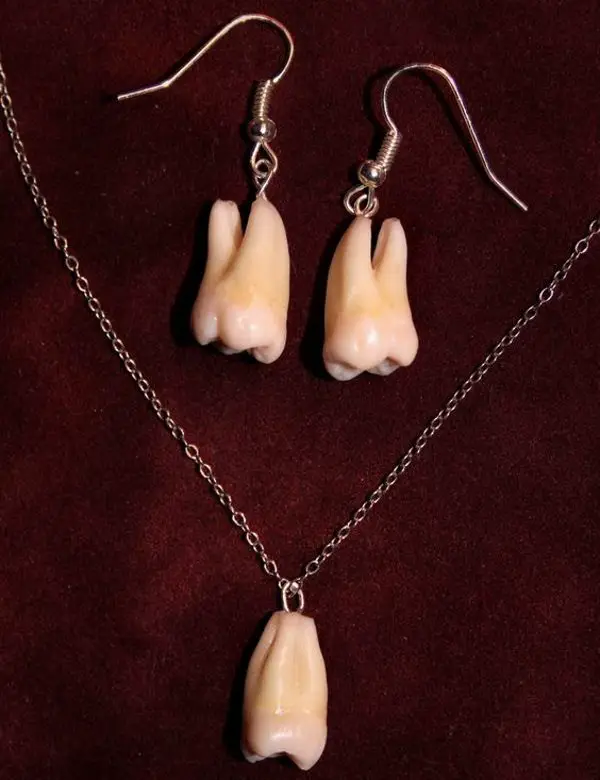 human tooth jewelry