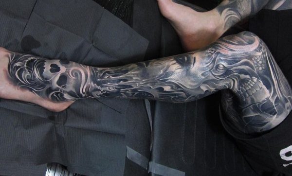 leg sleeve tattoos