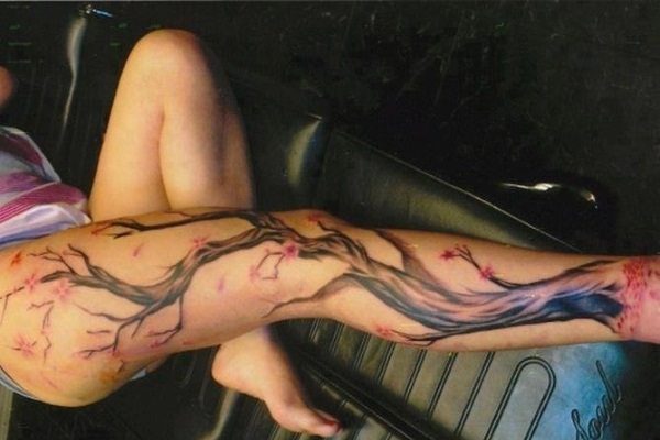 leg sleeve tattoos