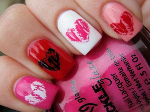 romantic nail design