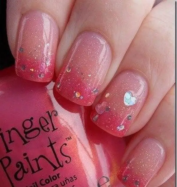 romantic nail design