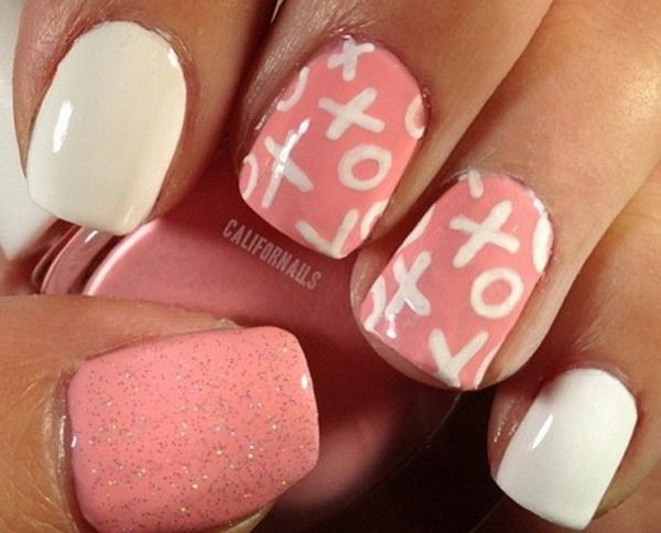romantic nail design