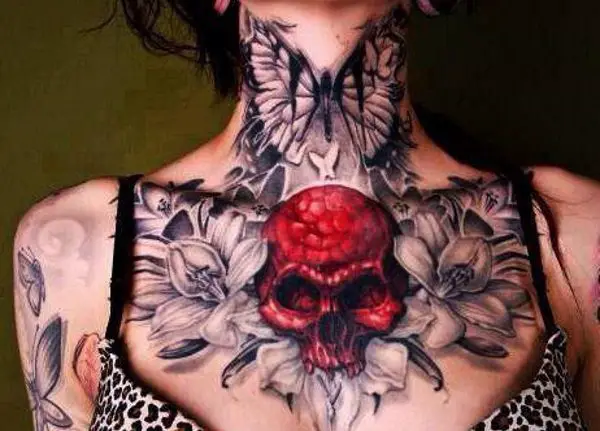 throat tattoo designs