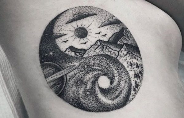 yin and yang tattoo designs