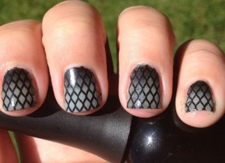 14 Sexy and Sultry Fishnet Nail Art Designs