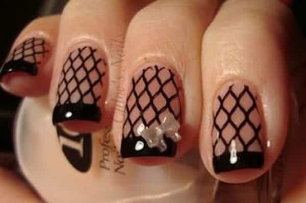 fishnet nails