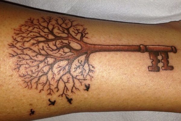 tree key tattoo