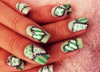 14 Pretty Patchwork Nail Art Designs