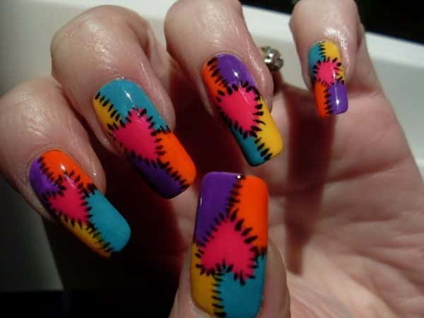 patchwork nail art