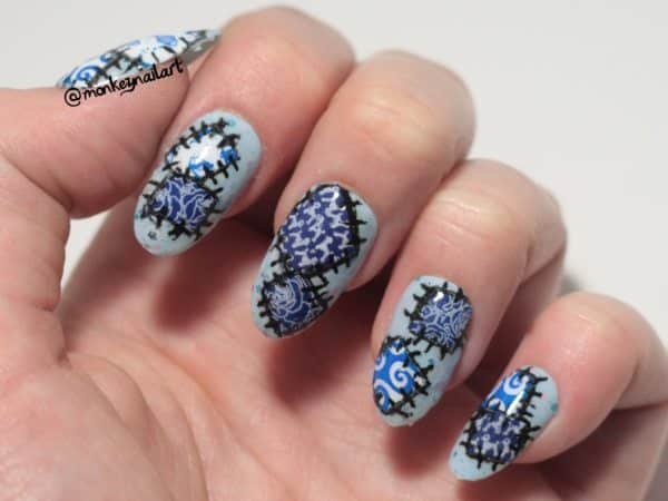 patchwork nail art