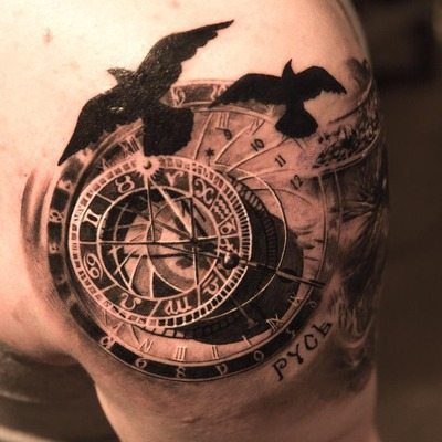 Clock Tattoos for Men  Ideas and Designs for Guys