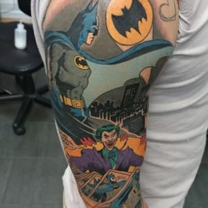 Baby Joker Cartoon Tattoo