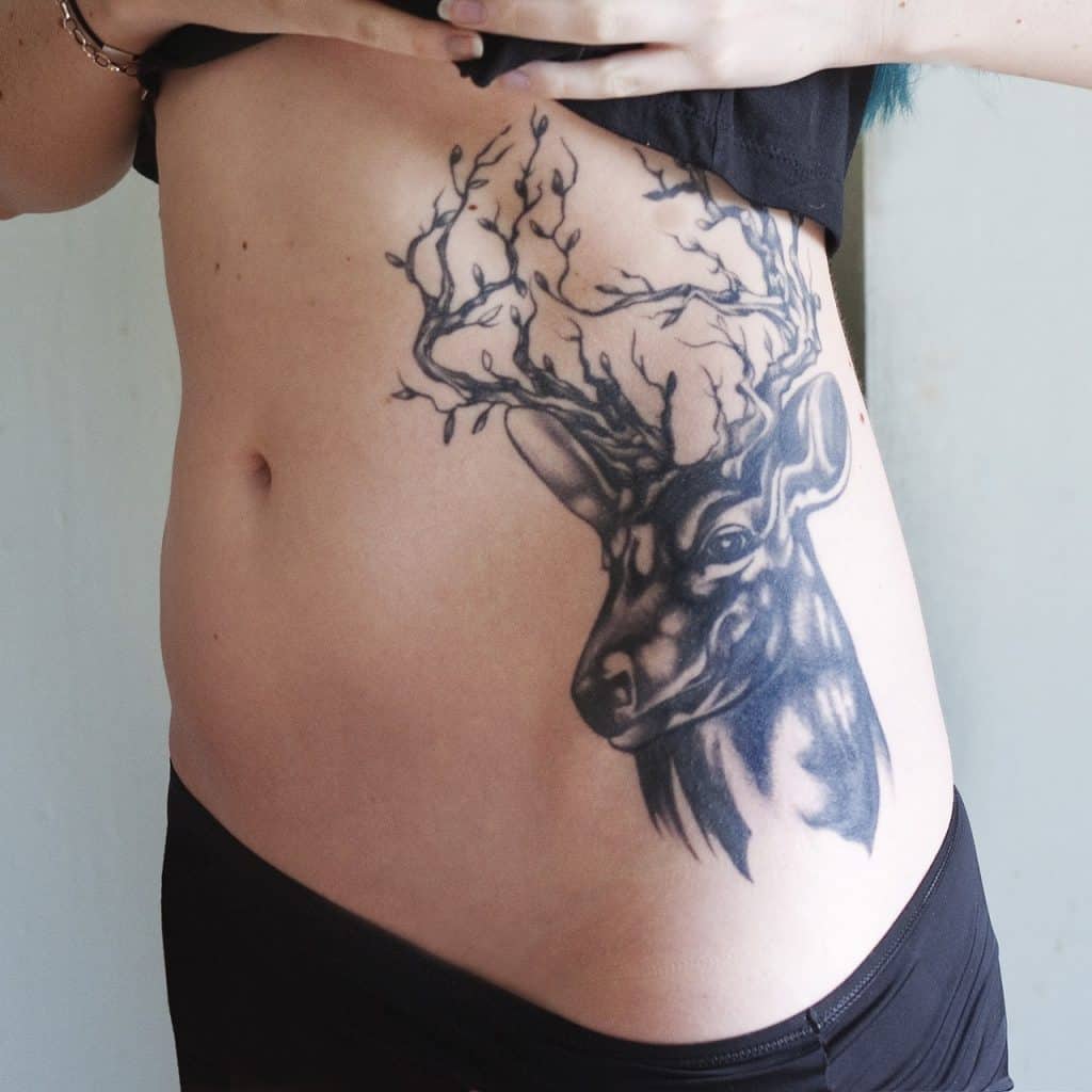 branch-antler-deer-tattoo