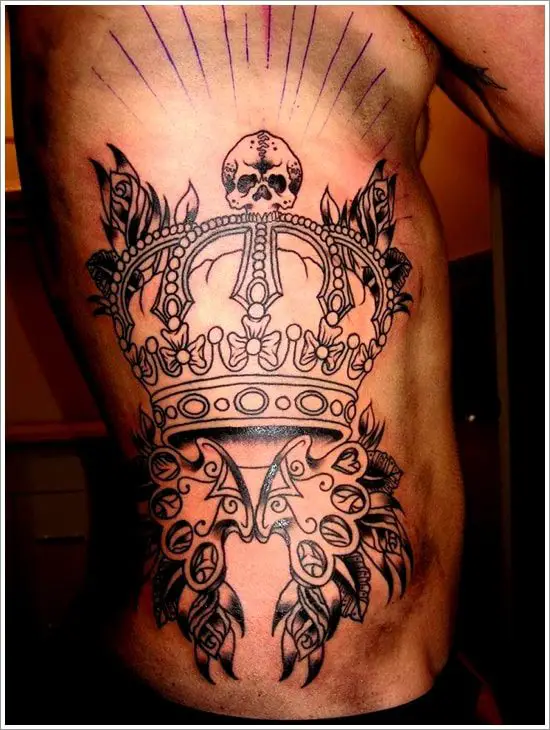 royal king crown tattoos