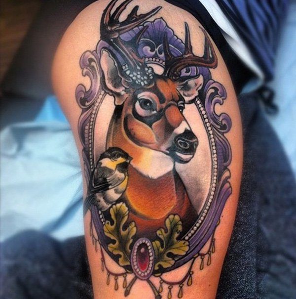 deer-tattoo-for-women