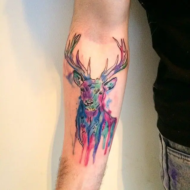 deer-watercolor