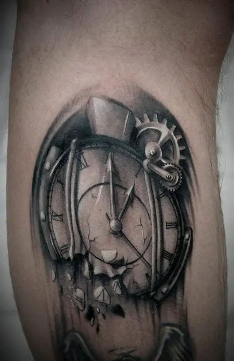 40 Melting Clock Tattoos For Men  YouTube