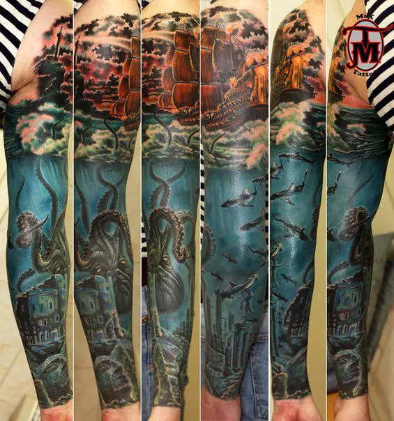 Share more than 64 kraken sleeve tattoo - in.eteachers