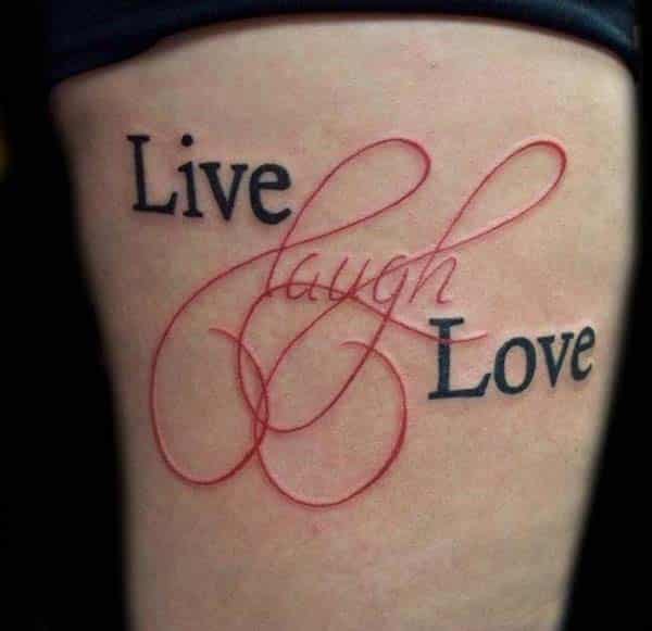 Live Laugh Love Tattoos  Tattoo for a week