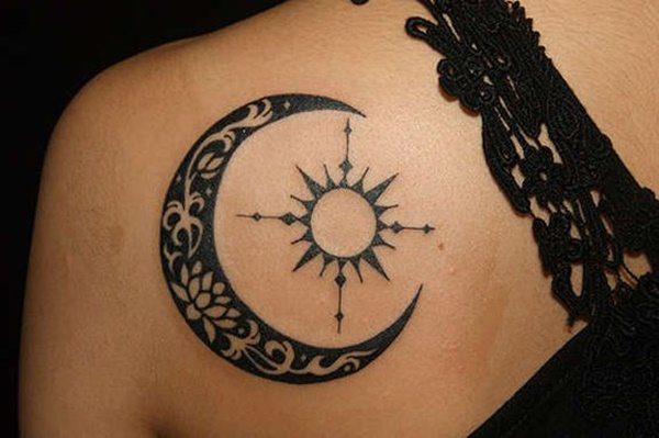 63 Most Beautiful Sun and Moon Tattoo Ideas  StayGlam