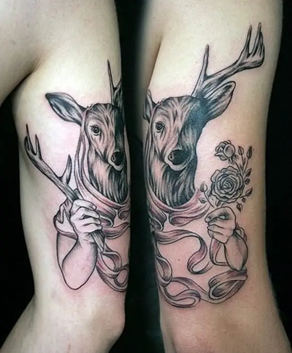 matching-deer-tattoos