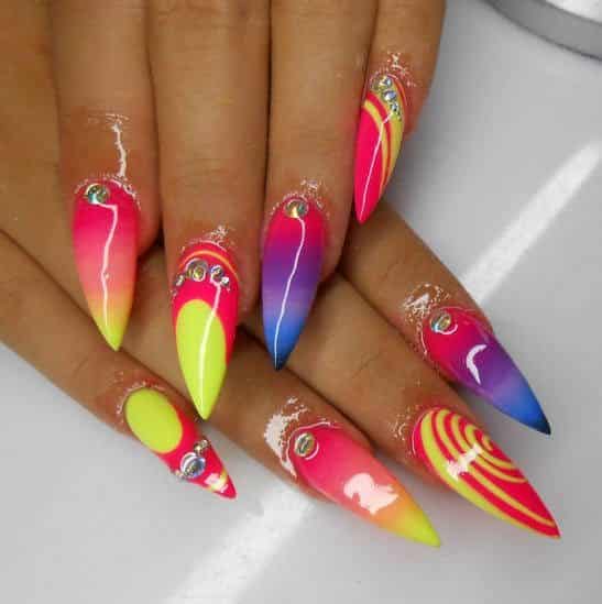 multi-colored