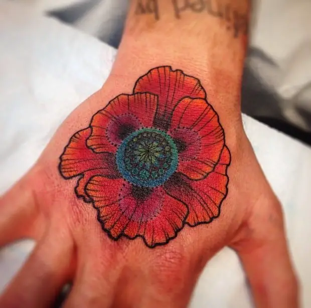 poppy-hand-tattoo