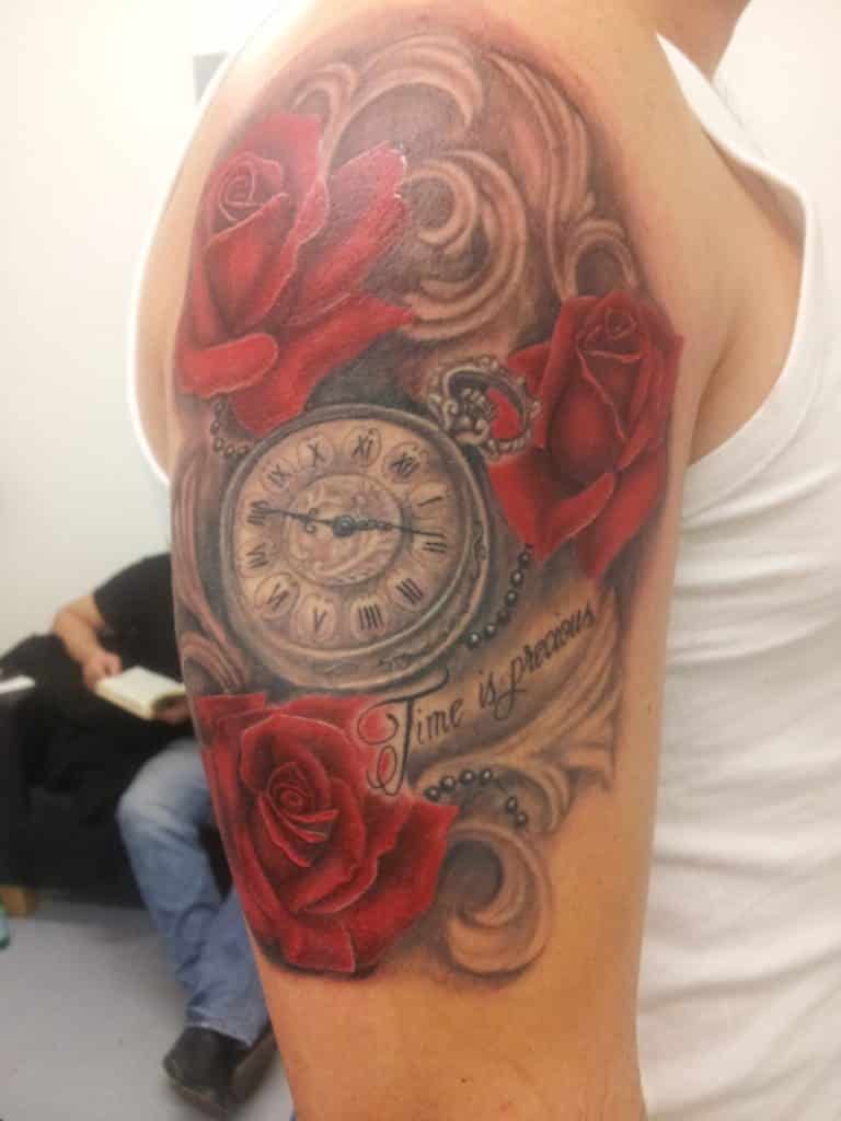 rose-and-clock