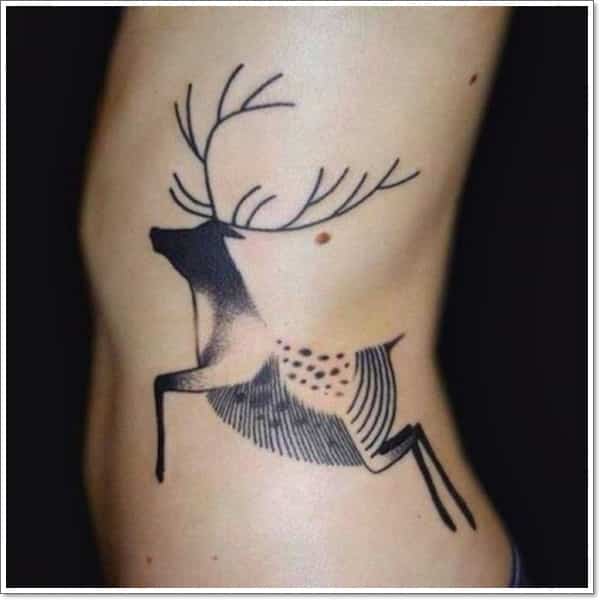 running-deer-tattoo