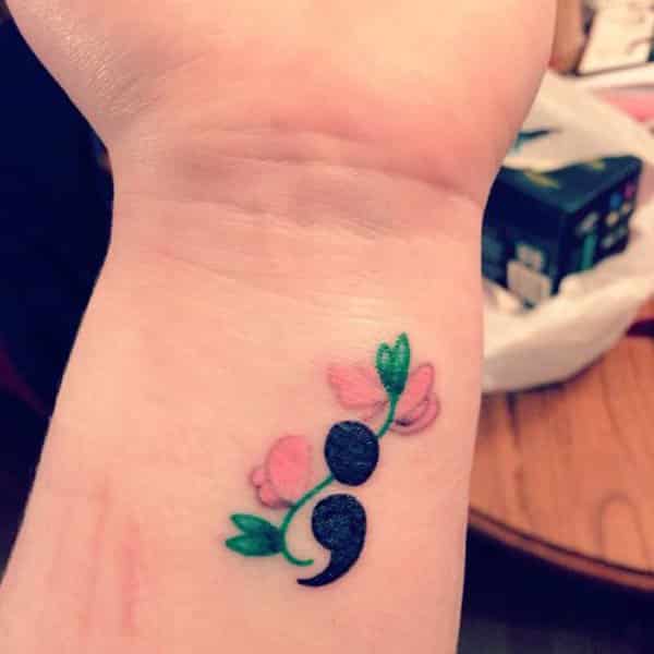 semicolon-flowers