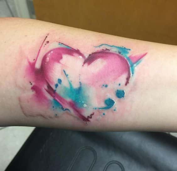 Certified Tattoo Studios on Twitter This bright and colorful heart tattoo  by Darious Malone is a such a beautiful take on a semicolon tattoo Love  how subtle Darious made the semicolon Schedule