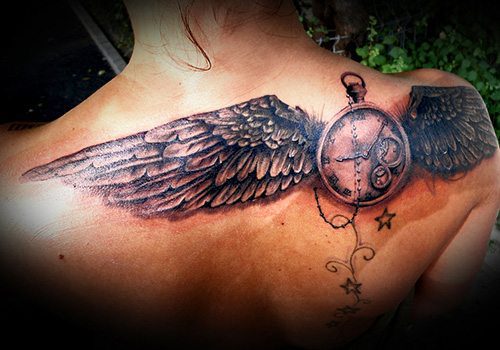 Update 73+ clock with wings tattoo super hot - in.eteachers