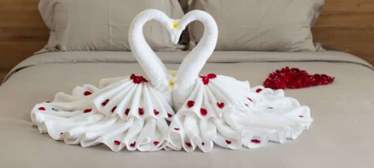 towel-swans