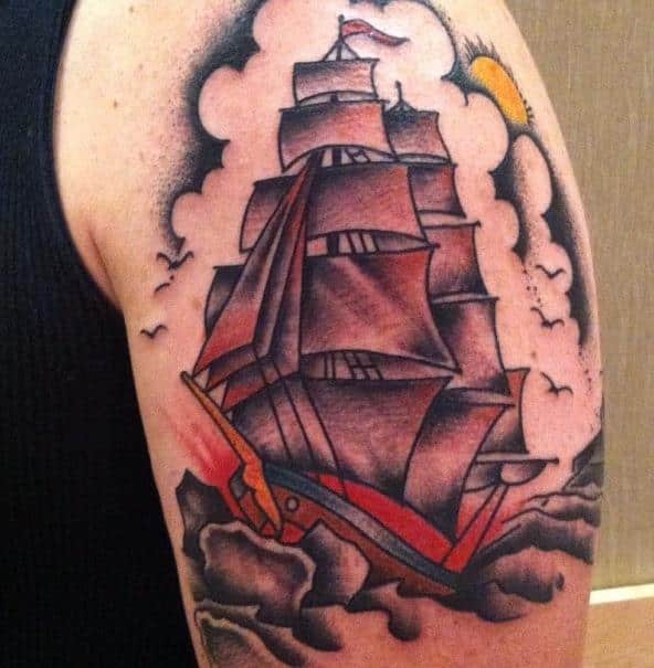 Coolest Boat Tattoo Ideas That Put Wind In Your Sail  Tattoo Glee