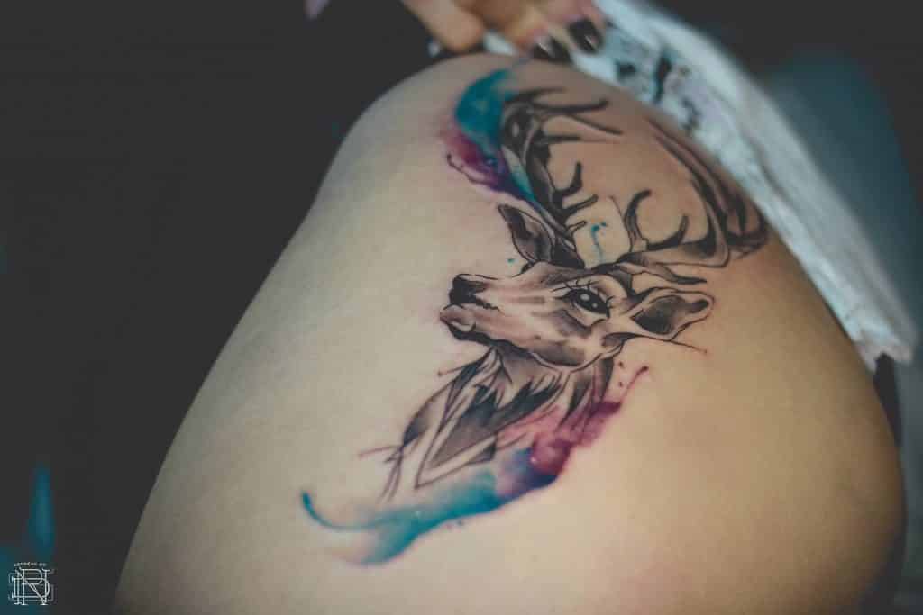 watercolor-deer-2