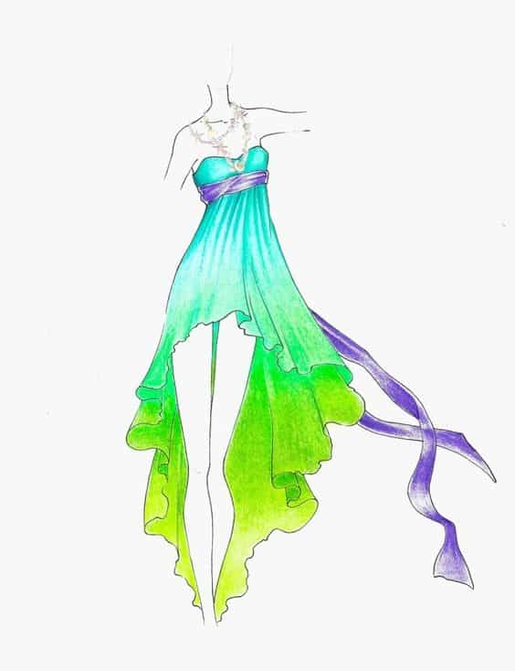 drawings of dresses