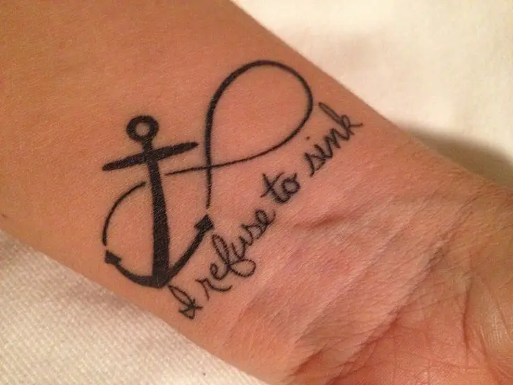 44 I Refuse To Sink Anchor Tattoos