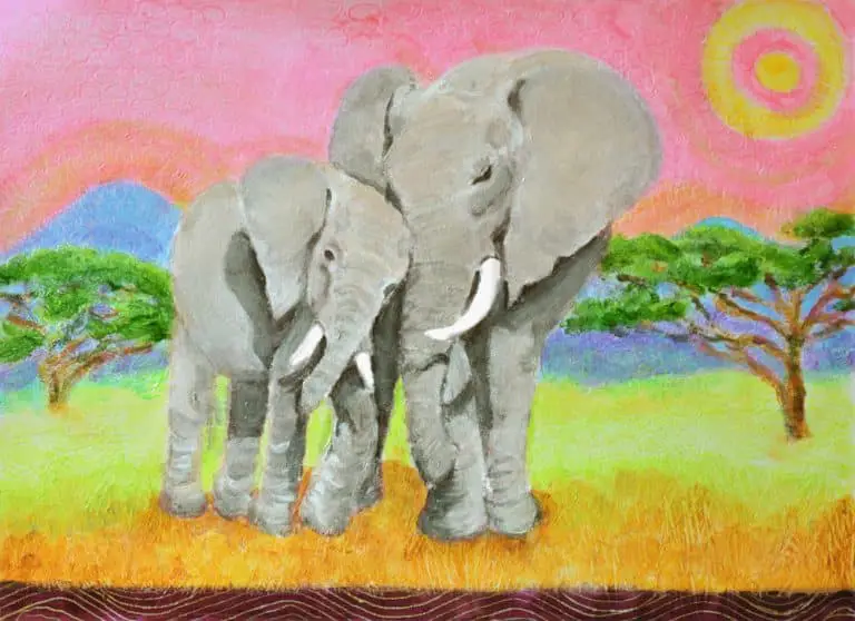 mother-and-baby-elephant