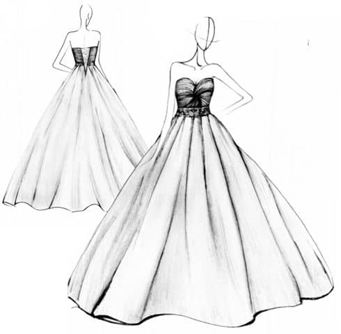 Fashion Illustration Dress Sketches for Fashion Designing